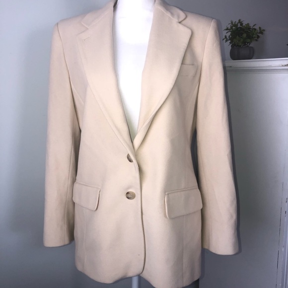 ralph lauren cream blazer
